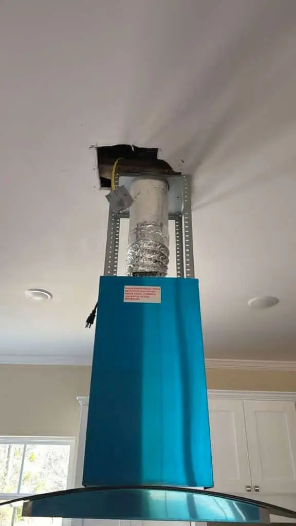 Wrapped plenum with flex riser in a Georgia equipment closet